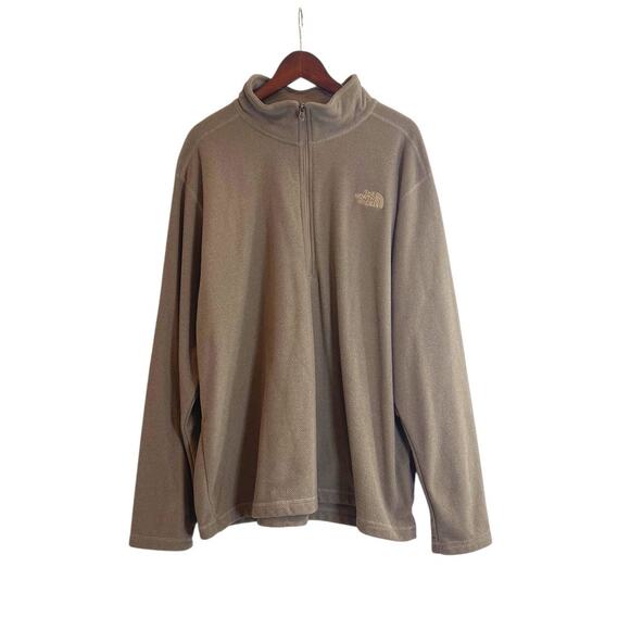 The North Face Men's Textured Cap Rock 1/4 Zip in Smokey Brown Heather Size XXL - Picture 1 of 7